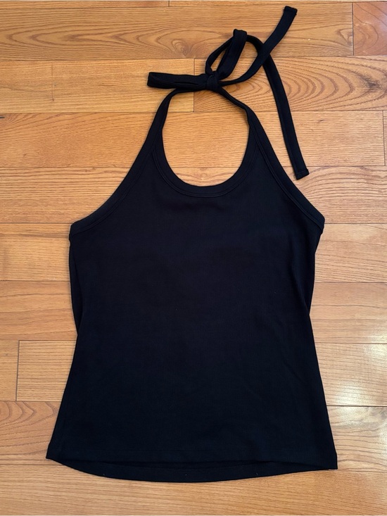 KOTN Tops - KOTN Ribbed Black Halter Tank